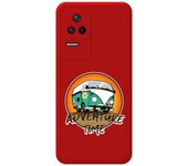 Funda Silicona Líquida Roja para Xiaomi Poco F4 5G diseño Adventure Time Dibujos
