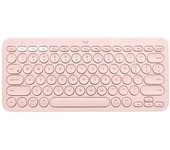 Logitech k380 teclado inalambrico bluetooth - hasta 3 dispositivos simultaneamente - color rosa