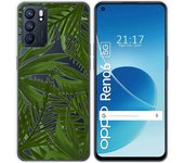 Funda Silicona Transparente para Oppo Reno 6 5G diseño Jungla Dibujos