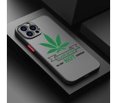 Mari-juana Leaf For iPhone 15 Ultra 14 13 12 11 Mini XS XR X 8 7 Pro Max Plus Frosted Translucent Phone Case
