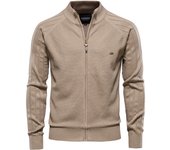 2024 nuevo Otoño e Invierno chaqueta suéter con cuello en V para hombres cárdigan de tamaño europeo chaqueta suéter delgada y moderna para hombres