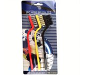 7 Inches Stainless Steel  Brush Brass Cleaning Brush Polishing Rust Remover Metal Wire Burring Cleaning Tool Family 3-piece set