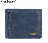 Nueva cartera para hombre MenBense, estilo corto, moderna y casual, con ranura para múltiples tarjetas y tarjetero.