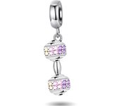 925 Sterling Silver Pink Crown Perfume  Pendant beads Fit Diy Bracelet Necklace Making Gift Of High Quality Jewelry