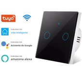 Smart Switch EU Light Wall Touch Switch 220V No Need Neutral Wire Tuya Smart Life Work with Alexa Google Home 1/2/3Gang