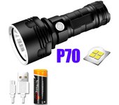 Most Powerful LED Flashlight XM-L2 XHP70 Outdoor LightingTactical Torch USB Rechargeable  Waterproof Lamp Ultra Bright Lantern