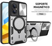 Shockproof Case for Xiaomi Poco M6 M5 M4 M3 F5 F3 X6 X5 X4 C50 C40 C31 C3 Pro GT 4g 5g Hybrid Metal Magnetic Ring Back Cover