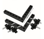 Clips de montaje en ángulo recto, bloque de posicionamiento de 90 grados, herramientas para trabajar la madera, bloques de madera cuadrados que se utilizan para gabinetes de muebles, 2 juegos (14 cm/5,5")