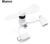 3-In-1 Mini Electric Phone Fan Cooling For Smartphones Type-c Micro USB Port Portable Mini Fan For Cell Mobile Phone Fan