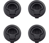 1-10PCS Round Flush Pull Slam Latch for RV Boat Marine Deck Hatch Replacement Lift Pull Handle Marine Deck Latch Door Locker