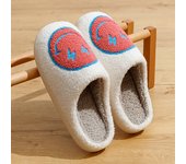 Women Super Cute Lightning Smile Face Slippers House Funny Ladies Casual Footwear Winter Shoes Fluffy Slides for Home