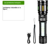 2025 Most Powerful LED Flashlight Strong Light 2*500W High Power Tactical Torch Rechargeable Light Long Shot 3km Camping Lantren