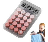 Calculadora Teclado mecánico, Calculadora Colorida,Calculadora de Escritorio Antideslizante con Botones mecánicos | Linda calculadora estética portátil Transparente para Ofic, hogar,