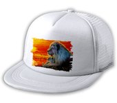 MERCHANDMANIA GORRA 5 PANELES REDECILLA TRASERA leon selva savana animal salvaje felino bestia estilo rapero