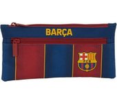 SAFTA - F.C.BARCELONA Portatodo con Cremalleras - Estuche Diseño único con Licencia Oficial - Cartera porta objetos con 2 cremalleras - Estuche diseño único y licencia oficial by safta -