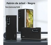 Luxury Leather Tree Pattern Style Phone Case for Samsung Galaxy Z Fold 6 5 4 3 5G PC Bumper Slim Shockproof Protection Cover