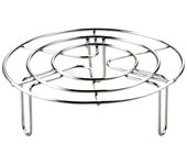 Rack Redondo de freidora de Aire, Maple inoxidable multiusos para freidora de Aire, vapor, accesorios de Cocina (15cm)