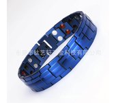 Pulsera de Maple inoxidable para hombre, joyería de Maple de Titanium, pulsera de Energía con imán de germanio, joyería popular Negra 246