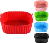 Air Fryer Paper Liners silicone Parchment Paper Liner for Microwave, Non-Stick Air Fryer Liners Square Free of Bleach
