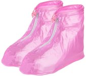 Funda impermeable para zapatos, cubrezapatos antideslizantes reutilizables de PVC, protector para botas de lluvia y nieve con cremallera