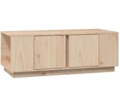 vidaXL Mesa de centro de madera maciza de pino 110x50x40 cm Natural, Blanco, Gris Mesita de Salón o Comedor o Auxiliar Mesa de Café Meuble Salón
