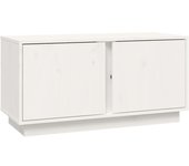 vidaXL Mueble de TV madera maciza de pino 80x35x40,5 cm, Mueble de Salon, Mueble TV, Mueble TV salon, Mesa de TV, Mueble tele