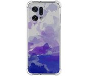 Funda Silicona Antigolpes para Oppo Find X5 5G diseño Acuarela 09 Dibujos