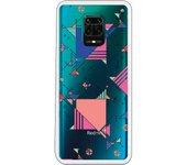 Funda compatible con Xiaomi Redmi Note 9S - Note 9 Pro - Geometric bluerose