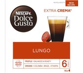 Dolce Gusto - Cápsulas de Café Lungo 16 Unidades - Aroma Aterciopelado - Intensidad 6/11