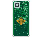Funda original compatible con Samsung Galaxy A22 4G - Real Betis Balompié Escudo amarillo