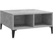 vidaXL Mesa de centro madera contrachapada 60x60x30 cm Blanco, Negro, Roble Sonoma Mesita de Salón o Comedor o Auxiliar Mesa de Café Meuble Salón