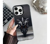 Epc Motorcycle Y-YAMAHAS Phone Case IMD Phone Case For IPhone 16 15 14 13 12 11 Pro Max Plus Color Silver Cover