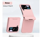 Solid Color Hinge Case for Samsung Galaxy Z Flip 5 3 4 5G Skin Feel Protective Fashion Hard 4-piece Set Flip4 Shockproof Cover