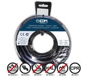 EDM Carrete Flexible 2,5mm Negro Libre de halógenos 20m - EDM - 28466 Cablecillo Material Eléctrico Cable Eléctrico