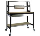 MESA DE TRABAJO SIMONWORK MOBILE BT4 BOX 1200 GALVA/MADERA 1520x1210x760 ESTANTERIAS SIMON
