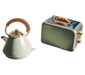 CREATE - Pack TOAST RETRO Tostadora pequeña + KETTLE RETRO Hervidor de agua