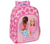 Mochila Infantil Adaptable a Carro Barbie "Love" 26X34X11Cm (Safta 612410185)