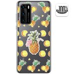 Tumundosmartphone Funda Gel Transparente para Huawei P40 diseño Piña Dibujos