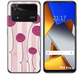 Funda Silicona para Xiaomi POCO M4 Pro 4G diseño Flores Vintage Dibujos