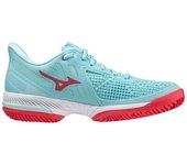 Zapatillas Mizuno Wave Exceed Tour 5 CC Turquesa Blanco Mujer