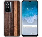 Funda Silicona para Vivo Y76 5G diseño Madera 05 Dibujos