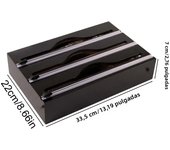Cling Film Organizer With Cutter, Tin Foil Cutter Box,Kitchen Desktop Drawer Organizer Wall Mountable