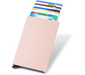 RFID Blocking Slim Pop-Up Wallet - Minimalist Credit Card Holder for Men & Women, Mini Metal Case