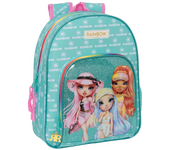 Mochila Infantil Adaptable a Carro Rainbow High "Paradise" 28X34X10Cm (Safta 612383609)