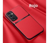 Leather for Magsafe Magnetic Car Holder Phone Case for Samsung Galaxy A25 A34 A35 A52 A53 A54 A55 M34 5G Shockproof Lens Protect