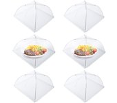 Piezas Cubierta Plegable Antimoscas para Alimentos Cubierta Plegable de Malla para Alimentos Carpa Paraguas Antiinsectos Protección Antimosquitos para Barbacoa Comida de Picnic 43x43x30 cm
