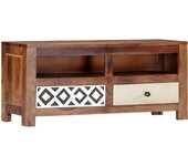 Mueble TV combinadoMueble de TV madera maciza de Sheesham 90x30x40 cm