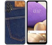 Tumundosmartphone Funda Gel Tpu para Samsung Galaxy A32 5G diseño Vaquero Dibujos