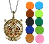 Aromatherapy Necklace Tree of Life Diffuser Jewelry Vintage Open Locket Pendant Essential Oil Perfume Aroma Diffuser Necklace