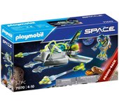 Playmobil misión espacio dron (71370) vuelo espacial con Jet Bag y cañones de Disparo Space